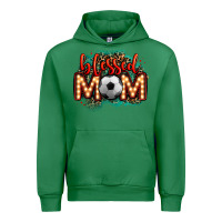 Emerald blessed soccer mom lightbulb letters Urban Hoodie - OliviaCreatesArt