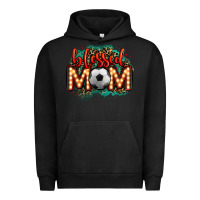 Pigment Black blessed soccer mom lightbulb letters Urban Hoodie - OliviaCreatesArt