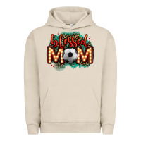 Pigment French Oak blessed soccer mom lightbulb letters Urban Hoodie - OliviaCreatesArt