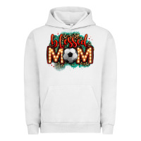 Pigment Lunar Rock blessed soccer mom lightbulb letters Urban Hoodie - OliviaCreatesArt