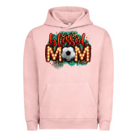 Blessed Soccer Mom Lightbulb Letters Urban Hoodie | Teevron