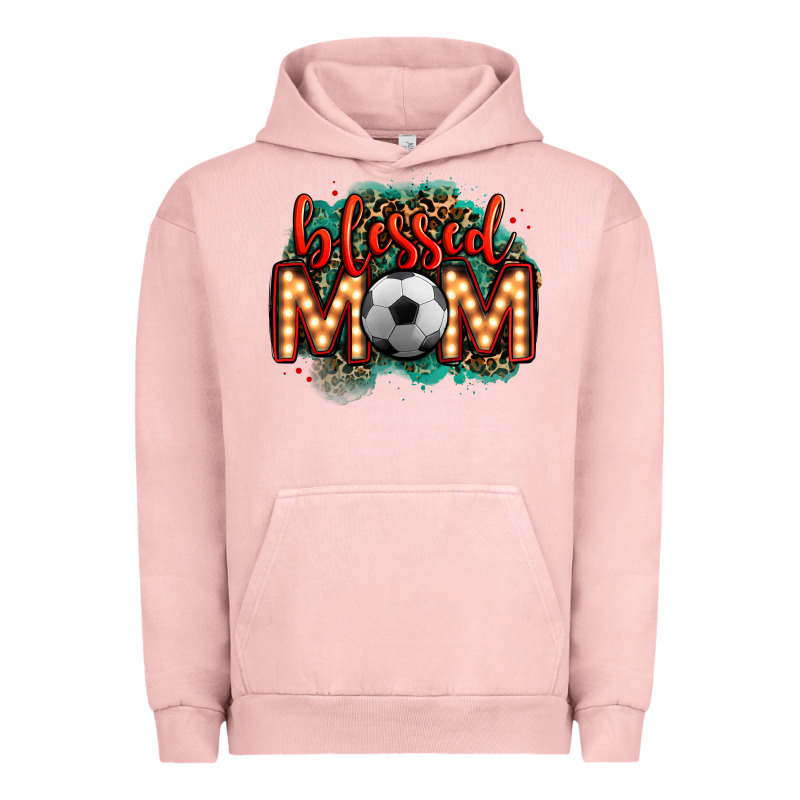 Blessed Soccer Mom Lightbulb Letters Urban Hoodie by OliviaCreatesArt | Teevron