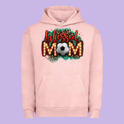 Blessed Soccer Mom Lightbulb Letters Urban Hoodie Designed By Oliviacreatesart