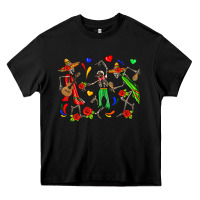 Black mexican skeletons Heavy Core Tee - Zillion Design Studio