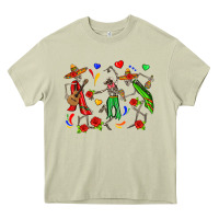 Mossy mexican skeletons Heavy Core Tee - Zillion Design Studio