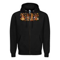 Black thanksgiving gnomies bbs Zipper Hoodie - BundleAndBundleShop