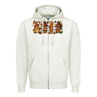 Oatmeal Heather thanksgiving gnomies bbs Zipper Hoodie - BundleAndBundleShop