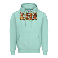 Seafoam thanksgiving gnomies bbs Zipper Hoodie - BundleAndBundleShop