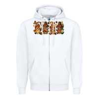 White thanksgiving gnomies bbs Zipper Hoodie - BundleAndBundleShop