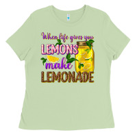 Matcha when life gives you lemons make lemonade Ladies Tee - texasbilliewilder