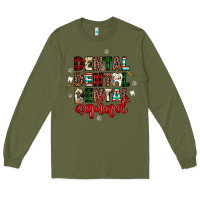 Army Green Christmas dental squad Long Sleeve Tee - JahusDesignShop