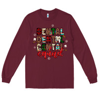 Burgundy Christmas dental squad Long Sleeve Tee - JahusDesignShop