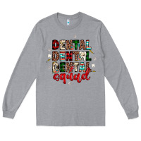 Heather Grey Christmas dental squad Long Sleeve Tee - JahusDesignShop