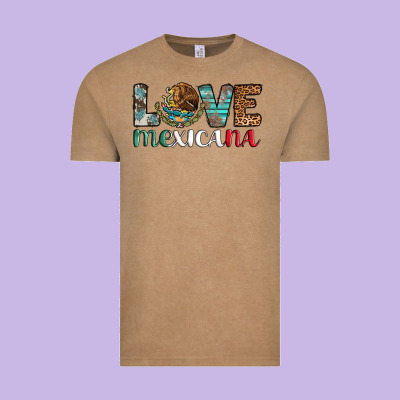 Love Mexicana Revise Vintage Tee Designed By Adodesignshop