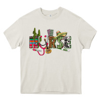 Cream Mexican Nurse Heavy Core Tee - texasbilliewilder