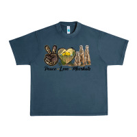 Midnight Navy Peace Love Meerkats Urban Heavy Tee - LillyAllenDesigns