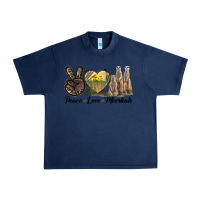 Navy Peace Love Meerkats Urban Heavy Tee - LillyAllenDesigns