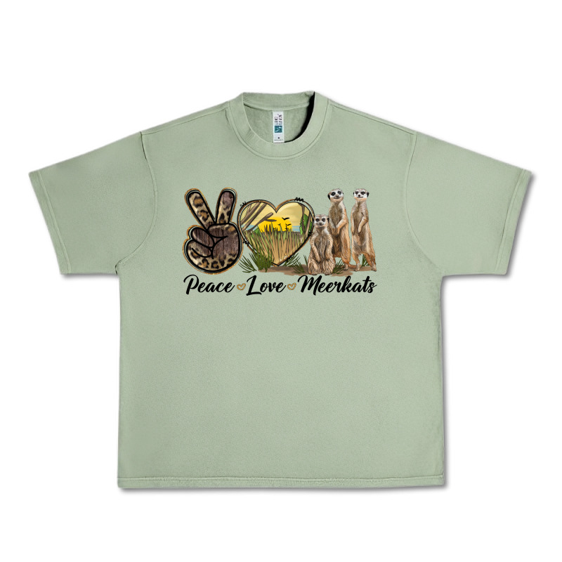 Peace Love Meerkats Urban Heavy Tee by LillyAllenDesigns | Teevron