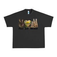 Pigment Black Peace Love Meerkats Urban Heavy Tee - LillyAllenDesigns