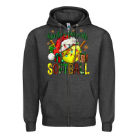Charcoal Heather santa's favorite softball bbs Zipper Hoodie - BundleAndBundleShop
