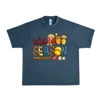 Midnight Navy tis the season softball Urban Heavy Tee - AdoDesignShop