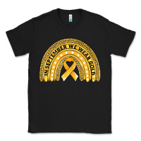Black Childhood cancer awareness rainbow Classic Tee - Jasminsmagicworld