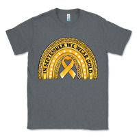 Charcoal Heather Childhood cancer awareness rainbow Classic Tee - Jasminsmagicworld