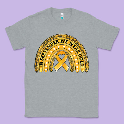 Childhood Cancer Awareness Rainbow Classic Tee Designed By Jasminsmagicworld