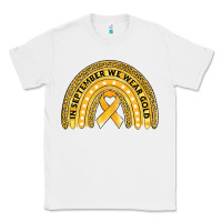 White Childhood cancer awareness rainbow Classic Tee - Jasminsmagicworld