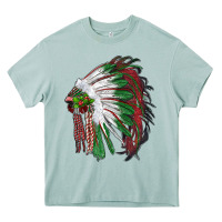 Arona christmas indian feather headdress Heavy Core Tee - RanaPortraitStore