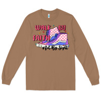 Toasted Coconut walk by faith Long Sleeve Tee - MaliasSmallBusiness