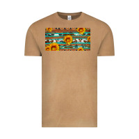 Vintage Camel aztec sunflower cowhide license plate Vintage Tee - Artiststas