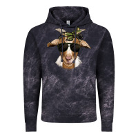 Cloud Black camouflage bandana goat Vintage Hoodie - Jasminsmagicworld
