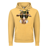 Vintage Mustard camouflage bandana goat Vintage Hoodie - Jasminsmagicworld