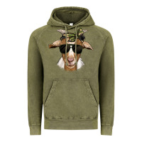 Vintage Olive camouflage bandana goat Vintage Hoodie - Jasminsmagicworld