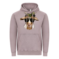 Vintage Zinc camouflage bandana goat Vintage Hoodie - Jasminsmagicworld