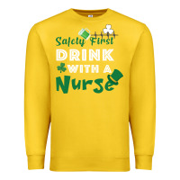 Lemon Safety First Drink With A Nurse Premium Sweatshirt - Bettercallsaul