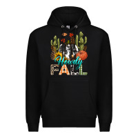 Black Howdy Fall Premium Hoodie - texasbilliewilder