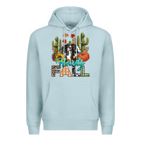 Blue Mist Howdy Fall Premium Hoodie - texasbilliewilder