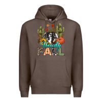 Coffee Howdy Fall Premium Hoodie - texasbilliewilder