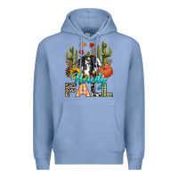 Colony Blue Howdy Fall Premium Hoodie - texasbilliewilder