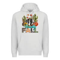 Dove Grey Howdy Fall Premium Hoodie - texasbilliewilder