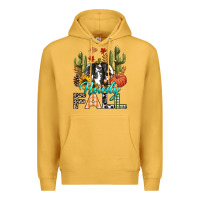 Mustard Howdy Fall Premium Hoodie - texasbilliewilder