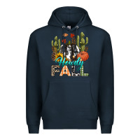 Navy Howdy Fall Premium Hoodie - texasbilliewilder