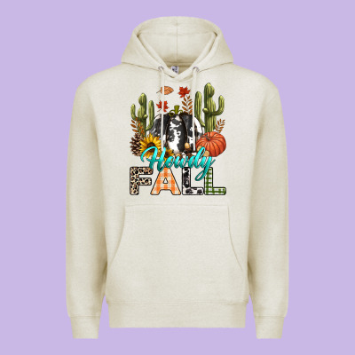 Howdy Fall Premium Hoodie Designed By Texasbilliewilder
