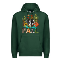 Sports Green Howdy Fall Premium Hoodie - texasbilliewilder
