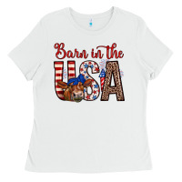 White barn in the usa Ladies Tee - Zillion Design Studio