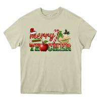 Mossy merry teacher Heavy Core Tee - BarkalooDesign