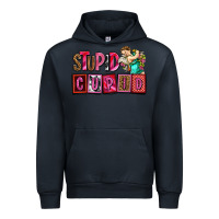 Navy stupid cupid with cupid olivia Urban Hoodie - OliviaCreatesArt