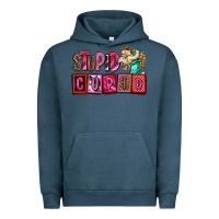 Pigment Midnight Navy stupid cupid with cupid olivia Urban Hoodie - OliviaCreatesArt